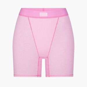 NWT Skims Bubblegum Cotton Rib Boxer Shorts
